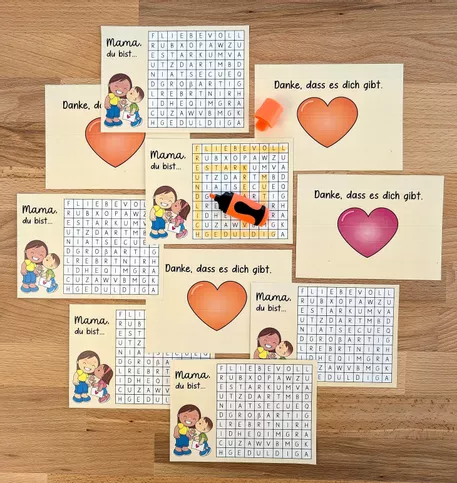 Bild in der Beschreibung des Unterrichtsmaterials Muttertag Geschenk / Grußkarten von Brighter Day Classroom #1