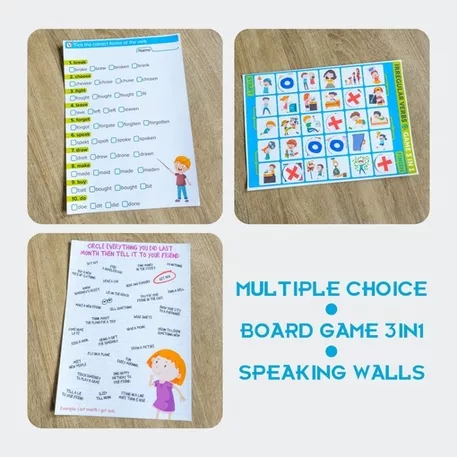 Bild in der Beschreibung des Unterrichtsmaterials Irregular Verbs 9in1 von Language Stuff #2
