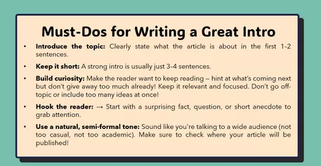 Bild in der Beschreibung des Unterrichtsmaterials Writing an Article: Title, Introduction & P.E.E.L Paragraphs von Teacher_SB #2