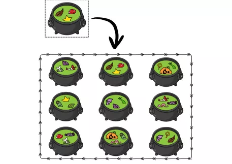 Bild in der Beschreibung des Unterrichtsmaterials Perception visuelle : la sorcière von Lernzaubern #1