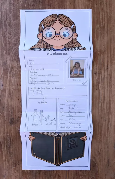Bild in der Beschreibung des Unterrichtsmaterials All about me craftivity / Steckbrief (Englisch) von Brighter Day Classroom #1
