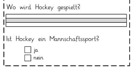 Bild in der Beschreibung des Unterrichtsmaterials Lesepass Texte, Fragen und Antworten Sport Textebene von Grubär #2