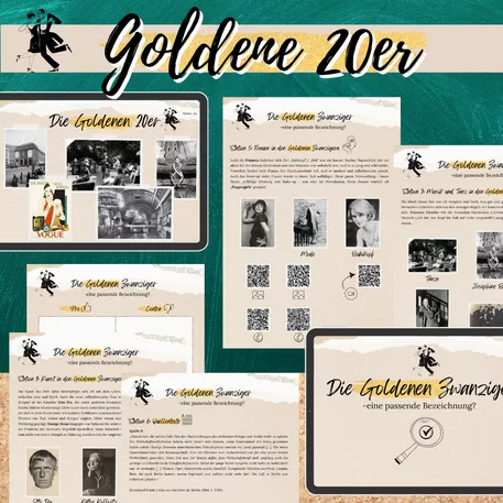 Bild in der Beschreibung des Unterrichtsmaterials Weimarer Republik: Die Goldenen Zwanziger/ Goldene 20er von Mme_Sie #1