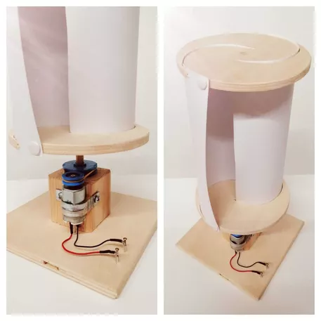 Bild in der Beschreibung des Unterrichtsmaterials Werkstück - SAVONIUS WINDRAD - Erneuerbare Energien / Windkraft / Elektrotechnik /Generator...ideal für NWT oder Technik von easy_te(a)ch #1