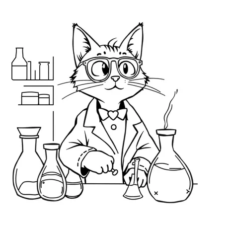Bild in der Beschreibung des Unterrichtsmaterials Ausmalbilder, Thema: Chemie (5 & 6 Klasse) von MIAMüLLER #1