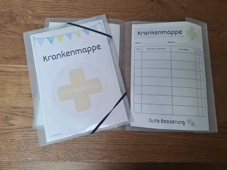 Bild in der Beschreibung des Unterrichtsmaterials Krankenmappe, Krankenpost - Deckblatt und Kopiervorlage von LilaUnterricht #1