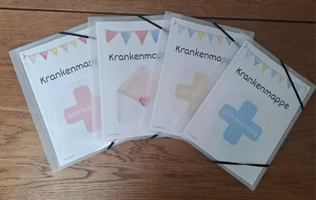 Bild in der Beschreibung des Unterrichtsmaterials Krankenmappe, Krankenpost - Deckblatt und Kopiervorlage von LilaUnterricht #2
