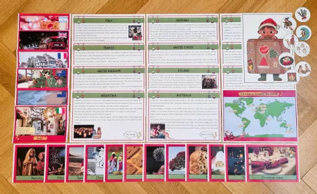 Bild in der Beschreibung des Unterrichtsmaterials Christmas around the world: Lernwerkstatt und Steckbrief (Englisch) von Brighter Day Classroom #1