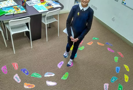 Bild in der Beschreibung des Unterrichtsmaterials Sight Word Steps von Language Stuff #1