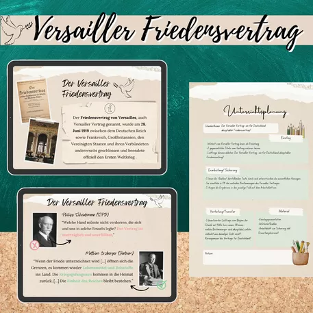 Bild in der Beschreibung des Unterrichtsmaterials Versailler Vertrag (Weimarer Republik) von Mme_Sie #3