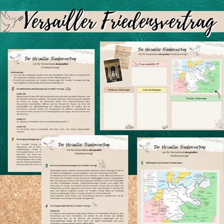 Bild in der Beschreibung des Unterrichtsmaterials Versailler Vertrag (Weimarer Republik) von Mme_Sie #2