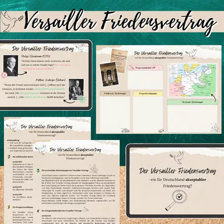 Bild in der Beschreibung des Unterrichtsmaterials Versailler Vertrag (Weimarer Republik) von Mme_Sie #1