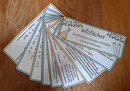Bild in der Beschreibung des Unterrichtsmaterials Reaktionsgleichungen aufstellen (Redoxreaktionen) - Infofächer | Chemie Klasse 9/10 von Dr.Teach #1