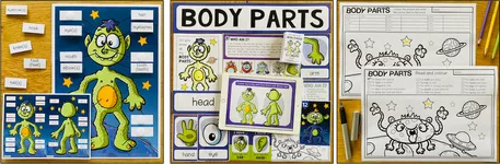 Bild in der Beschreibung des Unterrichtsmaterials BODY PARTS - English Bundle von MyTeachingFactory #1