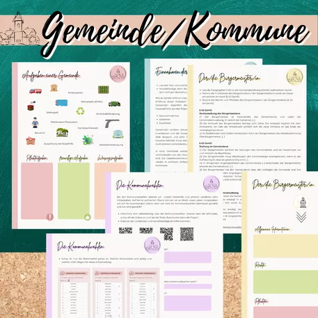Bild in der Beschreibung des Unterrichtsmaterials Arbeitsheft: Gemeinde/ Kommune (Kommunalpolitik) von Mme_Sie #2