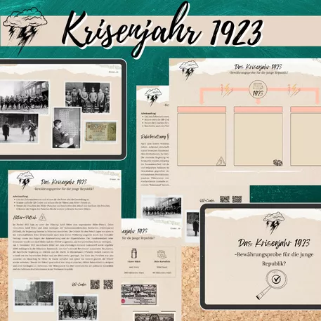 Bild in der Beschreibung des Unterrichtsmaterials Weimarer Republik: Das Krisenjahr 1923 von Mme_Sie #1
