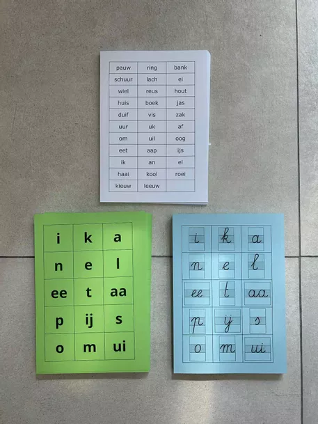 Bild in der Beschreibung des Unterrichtsmaterials Woord- en letterkaartjes hup en aap von Welkom bij juf Jana #1