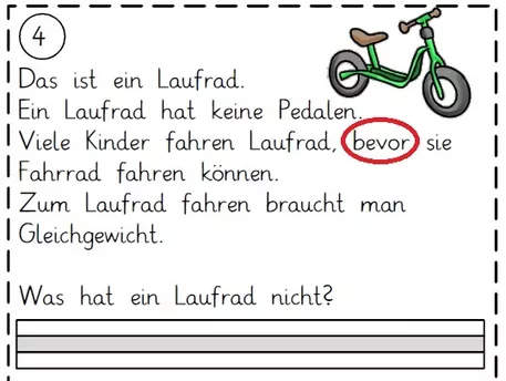 Bild in der Beschreibung des Unterrichtsmaterials Lesepass Texte, Fragen und Antworten Fahrzeuge Textebene von Grubär #2
