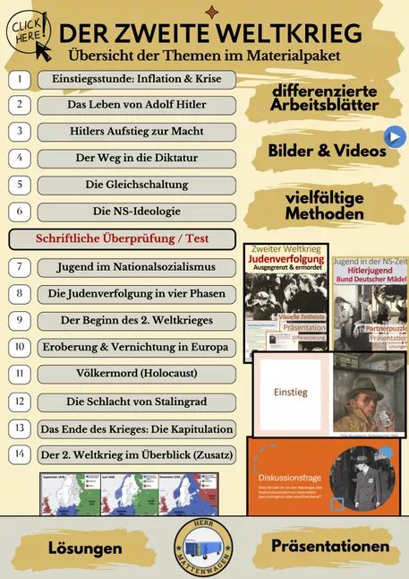 Bild in der Beschreibung des Unterrichtsmaterials Die Judenverfolgung im Nationalsozialismus in 4 Phasen | Holocaust AB8 von Herr Mattenwagen #1