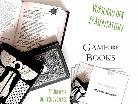 Bild in der Beschreibung des Unterrichtsmaterials Game of Books - mit Homeschooling Variante! von COOP MODE #1