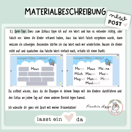 Bild in der Beschreibung des Unterrichtsmaterials Interaktive Buchstabeneinführung - ABC, Laute & Silben für Klasse 1 von Freulein Hygge #9