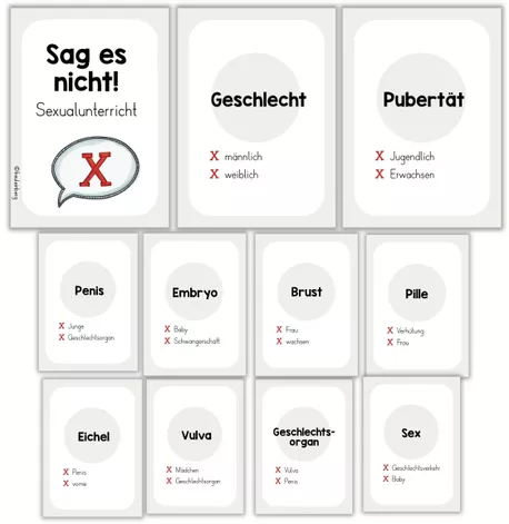 Bild in der Beschreibung des Unterrichtsmaterials Spiel: Sag es nicht! - Sexualunterricht von FreuleinBerg #1