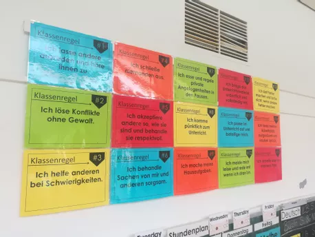 Bild in der Beschreibung des Unterrichtsmaterials Klassenregeln Poster Zielkarten Wimpel FrauCuppaTea von FrauCuppaTea #1