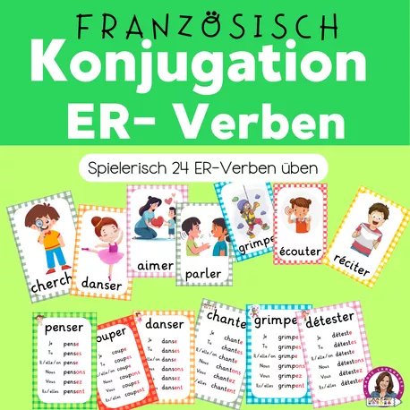 Bild in der Beschreibung des Unterrichtsmaterials Escape Room Französisch - Les verbes en -ER - spielerisch lernen! von Magic Learning Tools Diana #2