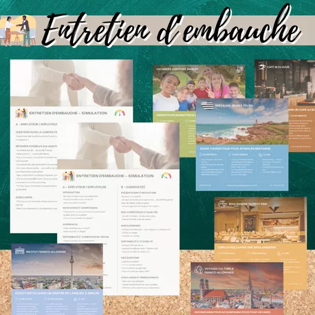 Bild in der Beschreibung des Unterrichtsmaterials Dialogues: Entretien d’embauche von Mme_Sie #1