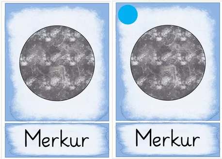 Bild in der Beschreibung des Unterrichtsmaterials Bild- und Wortkarten Unser Sonnensystem von Grubär #1