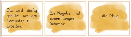 Bild in der Beschreibung des Unterrichtsmaterials Lesezuordnung Teekesselchen Polyseme Homonyme Partner finden von Grubär #1