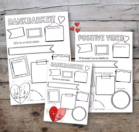 Bild in der Beschreibung des Unterrichtsmaterials Dankbarkeit / Positive Vibes - Sketchnotes von Doodleteacher #1