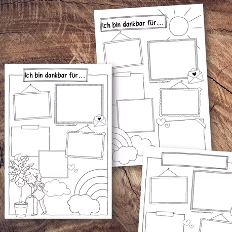Bild in der Beschreibung des Unterrichtsmaterials Dankbarkeit - Sketchnotes (auch Corona) von Doodleteacher #1