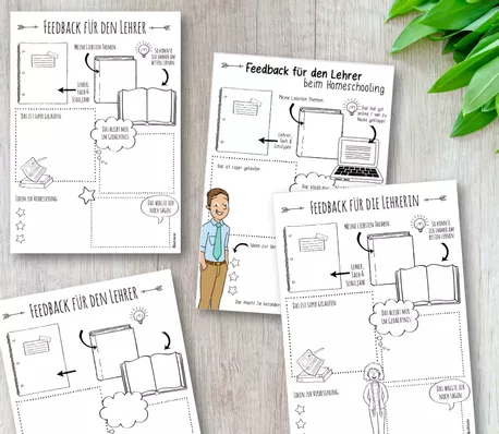 Bild in der Beschreibung des Unterrichtsmaterials Feedback für Lehrerinnen und Lehrer - in Sketchnotes UPDATE von Doodleteacher #1
