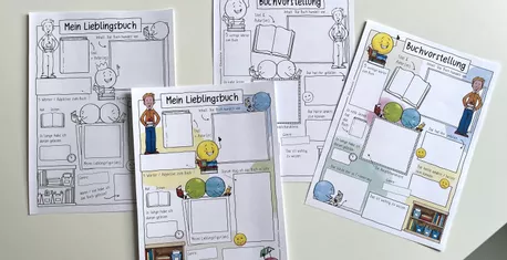 Bild in der Beschreibung des Unterrichtsmaterials Lieblingsbuch und Buchvorstellung - Sketchnotes von Doodleteacher #1