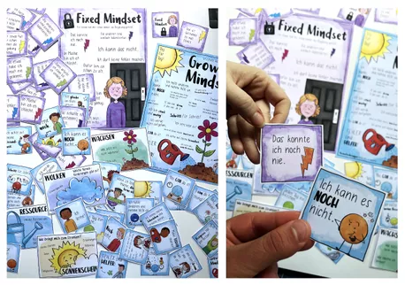 Bild in der Beschreibung des Unterrichtsmaterials Growth Mindset 🌟 - Poster und 60 Karten / PAKET von Doodleteacher #1