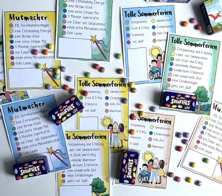 Bild in der Beschreibung des Unterrichtsmaterials Mutmacher Geschenke - passt zu Mini Schokolinsen von Doodleteacher #1