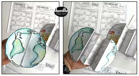 Bild in der Beschreibung des Unterrichtsmaterials Umwelt / Nachhaltigkeit / Umweltschutz - Bingos für die Schule #timeforclimateaction Klima Spiel von Doodleteacher #2