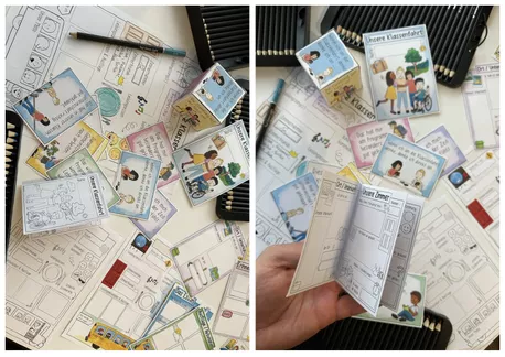 Bild in der Beschreibung des Unterrichtsmaterials Klassenfahrt / Reisetagebuch als Minibuch mit Sketchnotes von Doodleteacher #3