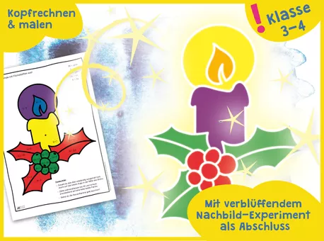 Bild in der Beschreibung des Unterrichtsmaterials Kopfrechnen üben im Advent: Zauberhafte Ausmalbilder von simsalaKLICK #1