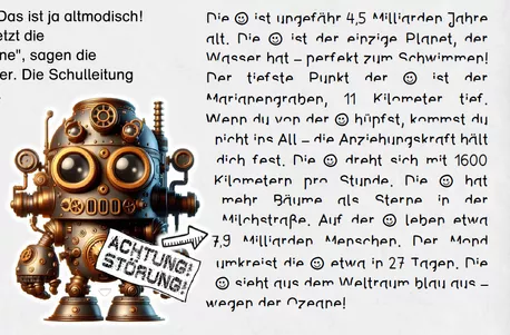 Bild in der Beschreibung des Unterrichtsmaterials Sinnentnehmendes Lesen: Intelligenz-Maschine löst Allgemeinwissen-Rätsel (D-A-CH, Farbversion) von Stolpersteine #2