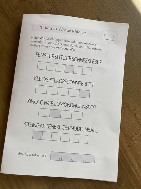 Bild in der Beschreibung des Unterrichtsmaterials Escape Room: Silben und Nomen (Kl. 2 + 3) inkl. Lösungen von Miss Black #1