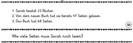 Bild in der Beschreibung des Unterrichtsmaterials 16 Textaufgaben im ZR 100 in 3 Varianten (Rechengeschichten und Leseverständnis) von abc shop #2