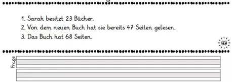 Bild in der Beschreibung des Unterrichtsmaterials 16 Textaufgaben im ZR 100 in 3 Varianten (Rechengeschichten und Leseverständnis) von abc shop #3