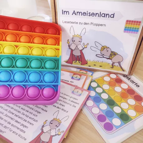 Bild in der Beschreibung des Unterrichtsmaterials Im Ameisenland: Lesetexte zu den Ploppern| POP ITs | Klasse 3/4 von Papillionis #1