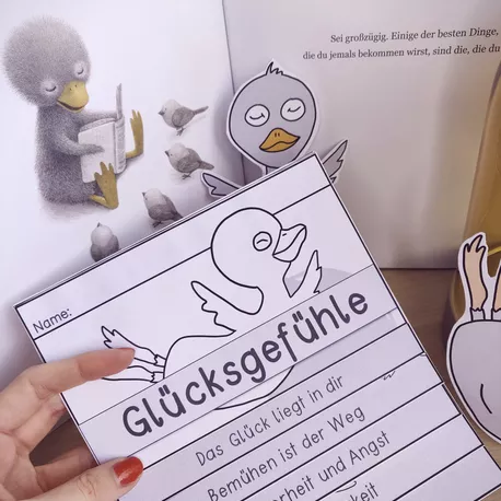 Bild in der Beschreibung des Unterrichtsmaterials Glücksgefühle | Das Glück liegt in dir | Flipbook von Papillionis #2