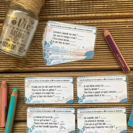 Bild in der Beschreibung des Unterrichtsmaterials Types de phrases von Maitresse.Gé #1