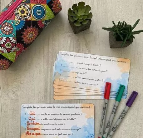 Bild in der Beschreibung des Unterrichtsmaterials Les types de phrases : les mots interrogatifs von Maitresse.Gé #1