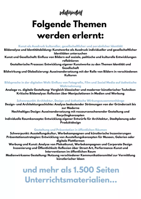 Bild in der Beschreibung des Unterrichtsmaterials Fachlehrplan Kunst in der Gymnasium - Sachsen-Anhalt von selbstorientiert #1