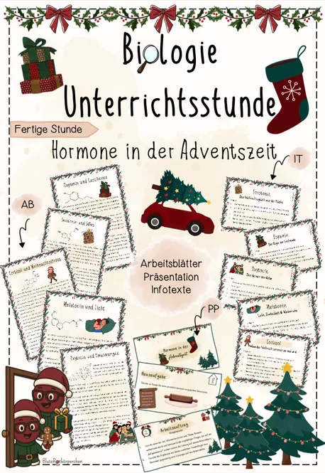 Bild in der Beschreibung des Unterrichtsmaterials Hormone: Schlüssel-Schloss-Prinzip, Hormondrüsen, Diabetes, Stressreaktion | Biologie 8 | sofort einsetzbare stressfreie Unterrichtsreihe | Forscherheft von BluteRotkörperchen #2